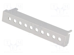 Terminals cover; 7.5mm; Holes no: 10