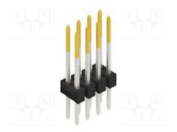 Connector: pin strips; pin header; male; PIN: 8; 2.54mm; THT; 2x4