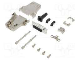 D-Sub HD; PIN: 26; female; shielded,with strain relief; straight