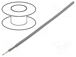 Wire: coaxial; RG174; 1x50Ω; PVC; grey; 250m