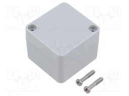 Enclosure: multipurpose; X: 50mm; Y: 52mm; Z: 40mm; 1554; light grey