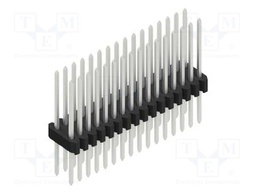Connector: pin strips; pin header; male; PIN: 32; 1.27mm; THT; 2x16