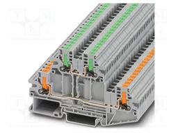 Splice terminal: rail; PTV; PA; L: 56mm; terminals: 4; W: 5.2mm