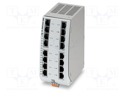 Switch Ethernet; unmanaged; Number of ports: 16; 9÷32VDC; RJ45