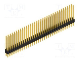 Connector: pin strips; pin header; male; PIN: 66; 1.27mm; THT; 2x33