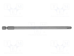 Screwdriver bit; Phillips; PH3; 1/4"; Overall len: 150mm