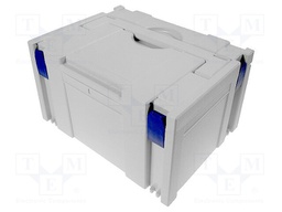 Container: portable box; 400x300x210mm; grey; ABS