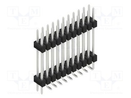 Connector: pin strips; pin header; male; PIN: 22; 2.54mm; SMT; 2x11