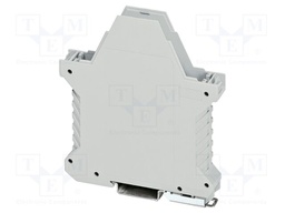 Enclosure base; with FE contact; grey; UL94V-0; ME 17,5; Y: 99mm