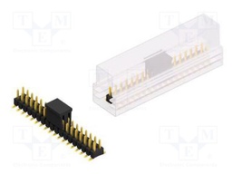 Connector: pin strips; pin header; male; PIN: 36; 2.54mm; SMT; 2x18