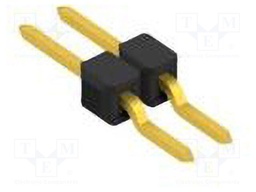 Connector: pin strips; pin header; male; PIN: 2; 2.54mm; SMT; 1x2