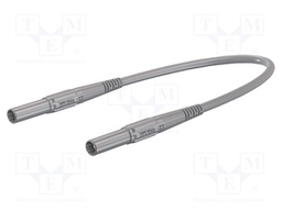 Test lead; 32A; 4mm banana plug-4mm banana plug; insulated; grey