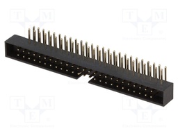 Socket; IDC; male; PIN: 50; angled 90°; THT; gold flash; 2mm
