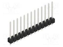 Connector: pin strips; pin header; male; PIN: 13; 2.54mm; THT; 1x13