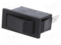 ROCKER; SPDT; Pos: 2; ON-ON; 16A/250VAC; 27x12mm