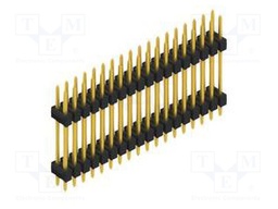 Connector: pin strips; pin header; male; PIN: 36; 2.54mm; THT; 2x18