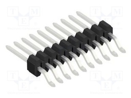 Connector: pin strips; pin header; male; PIN: 10; 1.27mm; SMT; 1x10