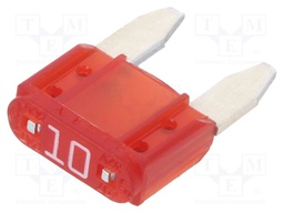 Fuse: fuse; 10A; 32VDC; push-in; automotive; 10.9mm; silver alloy