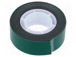 Fastening tape; double-sided; W: 19mm; L: 1.5m; Adhesive: acrylic
