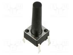 Microswitch TACT; SPST; Pos: 2; 0.05A/12VDC; THT; 1.57N; 6x6x3.5mm