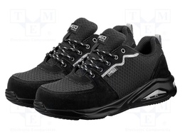 Shoes; Size: 42; black; fabric,chamois; slip; with metal toecap