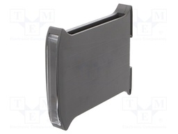 Enclosure: for DIN rail mounting; ABS