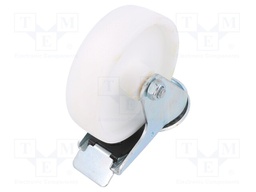 Transport wheel; Ø: 125mm; W: 37mm; H: 156mm; torsional with lock