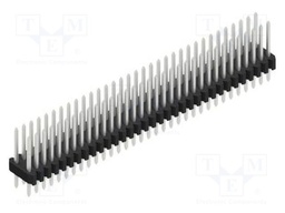 Connector: pin strips; pin header; male; PIN: 66; 1.27mm; THT; 2x33