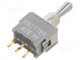 Switch: toggle; Pos: 3; SPDT; (ON)-OFF-ON; 0.05A; 0.05A; -20÷85°C