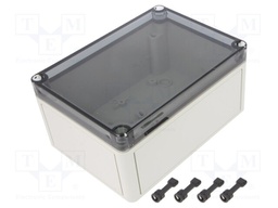Enclosure: multipurpose; X: 130mm; Y: 180mm; Z: 90mm; TK PS; grey