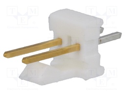 Socket; wire-board; male; MTA-100; 2.54mm; PIN: 2; THT; gold-plated