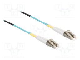 Fiber patch cord; OM3; LC/PC,both sides; 0.5m; 50/125um; LSZH