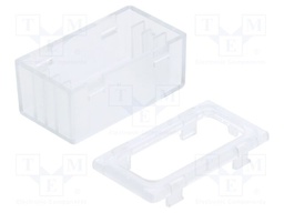 Enclosure: multipurpose; X: 23mm; Y: 50mm; Z: 27.4mm; polycarbonate