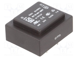 Transformer: encapsulated; 0.5VA; 230VAC; 24V; 21mA; Mounting: PCB
