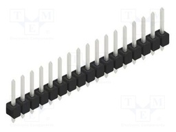 Connector: pin strips; pin header; male; PIN: 17; 2.54mm; THT; 1x17