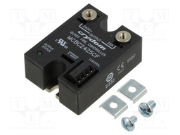 Relay: solid state; Ucntrl: 8÷32VDC; 25A; 180÷280VAC; on panel