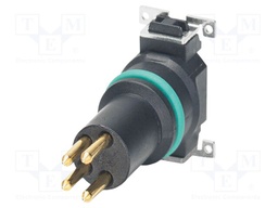 Connector: M8; PIN: 4; 4A; 48V; straight; unshielded; contact insert