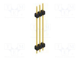 Connector: pin strips; pin header; male; PIN: 3; 2.54mm; THT; 1x3