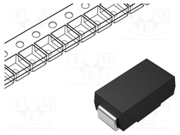 Standard Recovery Diode, 1 kV, 1 A, Single, 1.3 V, 500 ns, 30 A