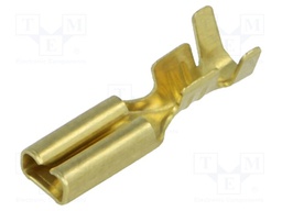 Terminal: flat; 2.8mm; 0.8mm; female; 0.5÷1.25mm2; crimped; brass