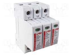Surge arrester; Type 1+2; Poles: 2; In 8/20us: 60kA; 275VAC; IP20