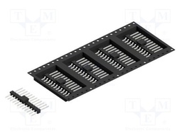 Connector: pin strips; pin header; male; PIN: 12; 2.54mm; SMT; 1x12