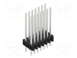 Connector: pin strips; pin header; male; PIN: 14; 1.27mm; THT; 2x7