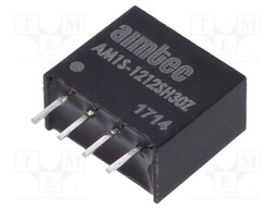 Converter: DC/DC; 1W; Uin: 10.8÷13.2V; 12VDC; Iout: 83mA; SIP4; 1.8g