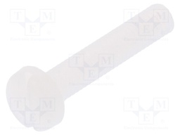 Screw; M3x16; 0.5; Head: cheese head; slotted; 0,9mm; polyamide