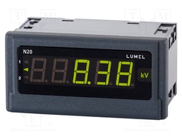 Meter: temperature; digital,mounting; panel; LED; 5 digits; 6VA
