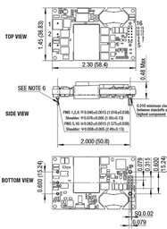 Converter: DC/DC; 300W; Uin: 36÷75V; Uout: 5VDC; Iout: 60A; DIP; 70.2g