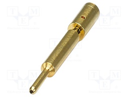 Contact; male; CuZn; gold-plated; crimped