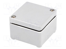 Enclosure: multipurpose; X: 55mm; Y: 55mm; Z: 37.5mm; polyester; grey