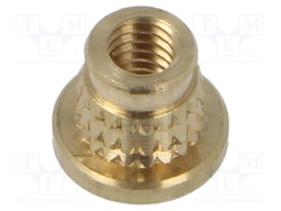 Threaded insert; brass; M4; BN: 37898; L: 5.6mm; MULTISERT®